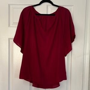 Elegant Women's Red Blouse